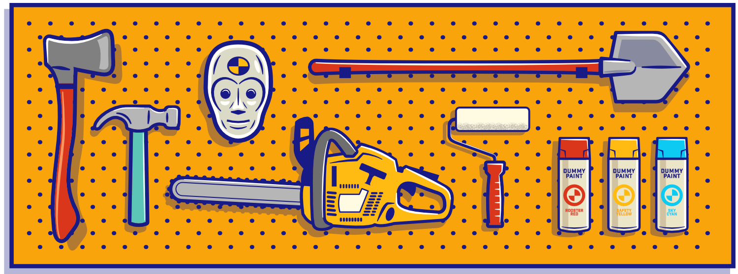 dummy design tool rack illustration