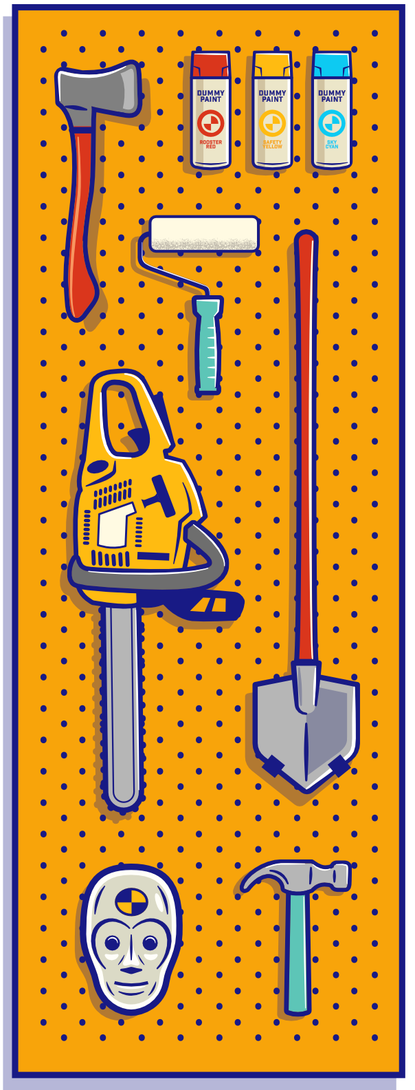 dummy design tool rack illustration